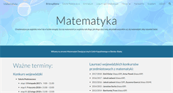 Desktop Screenshot of matematyka.e-kopalinski.edu.pl